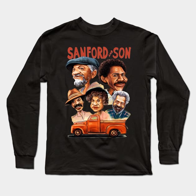 Sanford and Son Comedy Long Sleeve T-Shirt by Chocolate Candies